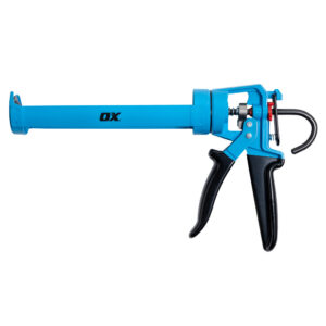 OX Pro 10-Ounce Precision Drip Free Caulk Gun with On/Off Adjustment | 12:1 Thrust Ratio
