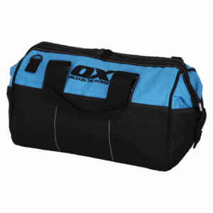 OX TOOLS Pro 15-Inch Wide Mouth Nylon Tool Storage Bag | PVC Nylon & Reinforced Stiching