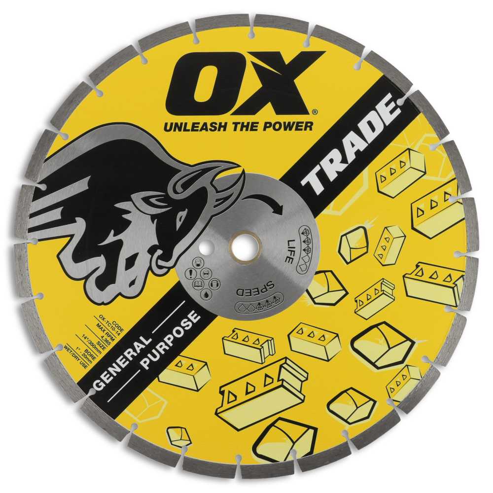OX Tools TC10-14 14" General Purpose Diamond Blade