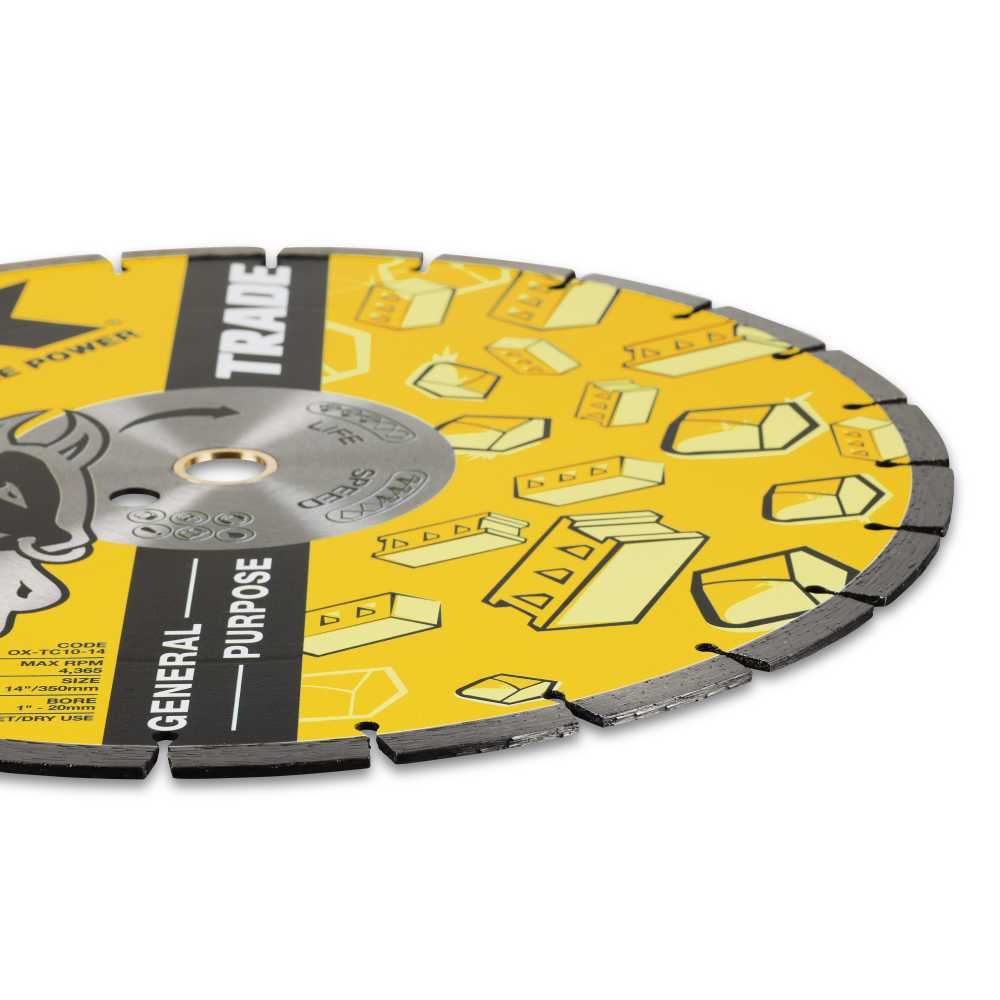 OX Tools TC10-14 14" General Purpose Diamond Blade - Image 3