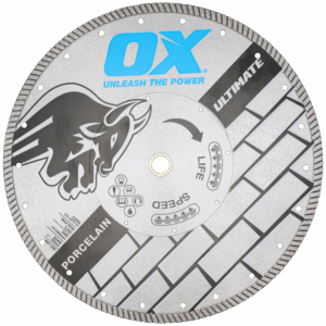 OX Ultimate Porcelain Tile 14" Diamond Blade - 1"-20mm bore