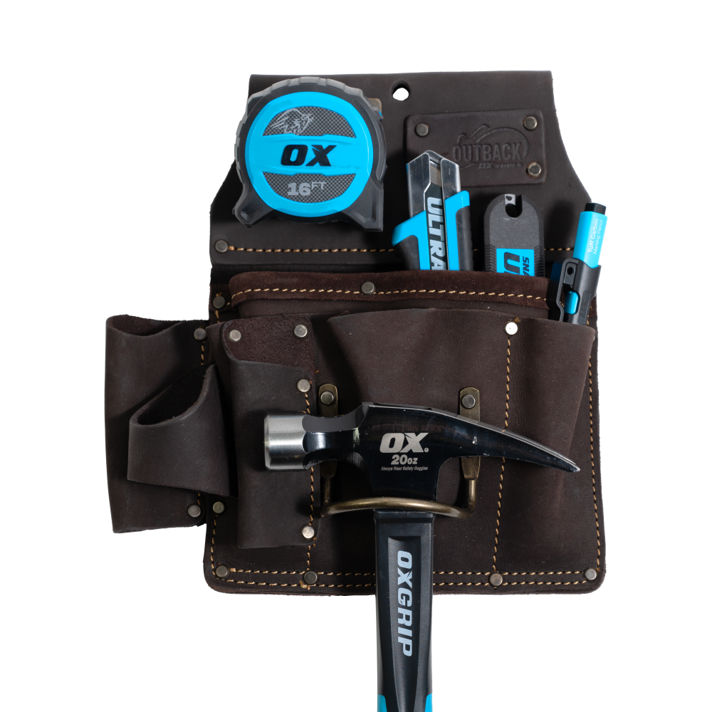 OX Pro Drywaller'S Tool Pouch | Oil-Tanned Leather - OX