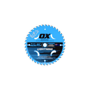 OX Pro Lightning 7-1/4-Inch Circular Saw Blade | 40-Tooth & DM5/8" Bore