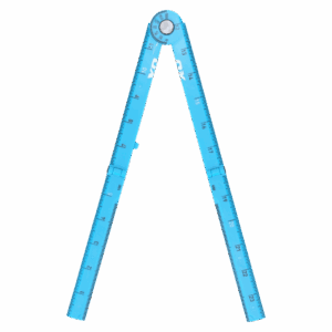 OX Pro 24-Inch Imperial Tuff Rule | Cyan