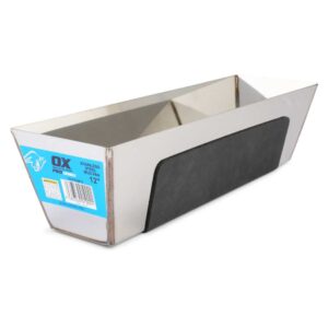 OX Tools 12" Stainless Steel Mud Pan