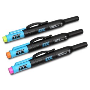 Pro 3-Pack Highlighters Set - Yellow, Orange & Pink
