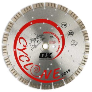 OX Tools 12" Supercut Segmented Diamond Blade | Concrete/General Purpose | 1-20mm Bore