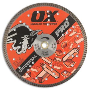 OX Tools Pro Universal Diamond Blade | Diameter: 10" / 254mm | Bore: DM 7/8" - 5/8" / 22mm - 15mm