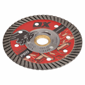 OX Tools OX-PU10-4 4" Fast Cutting Diamond Blade for Reinforced Concrete, Granite, Bluestone and Hard Pavers, Masonry Wet Saw Blade,Diamond Saw Blade,10mm Segments