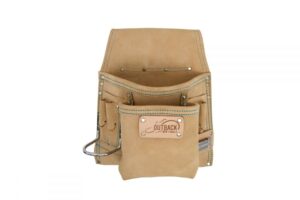 OX TOOLS Trade Series Suede Leather Tool/Fastener Pouch - 8 Pockets