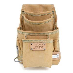 OX Tools Suede Leather Product Range, 10-Pocket Fastener Pouch