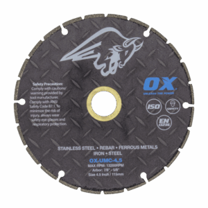 ULTIMATE METAL CUTTING 4 1/2" VACUUM BRAZED DIAMOND BLADE