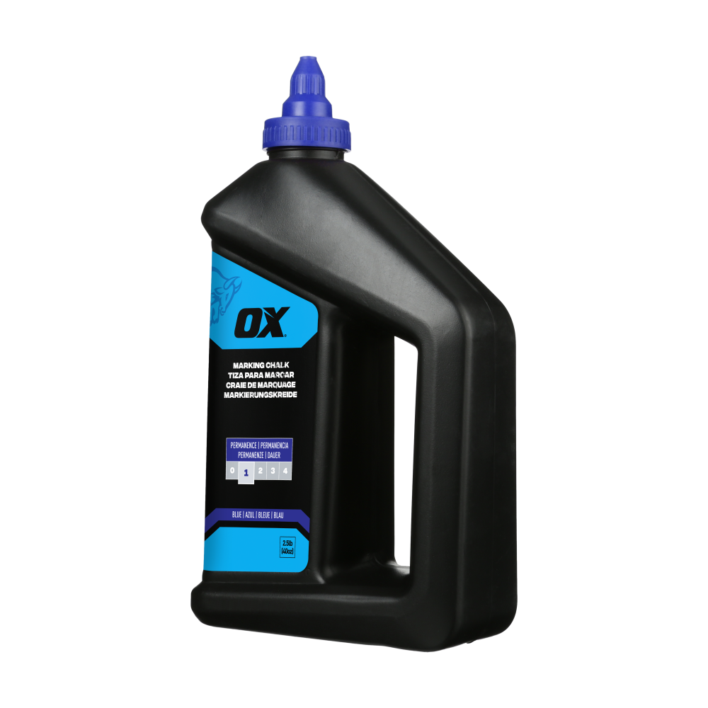 OX Pro 1.1kg/2.5lbs Standard Blue Marking Chalk