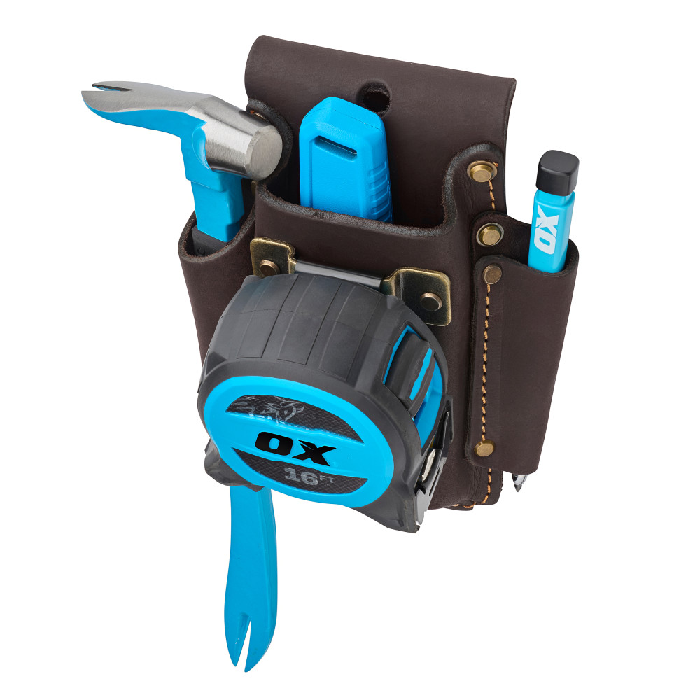 OX Pro Oil-Tanned Leather 4-IN-1 Holder Accessory - OX Tools USA