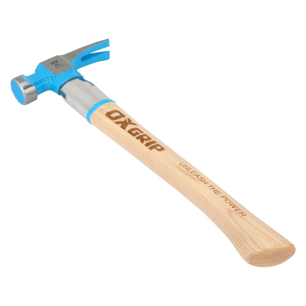 OX Pro 22oz Hickory Hammer | Steel Reinforced