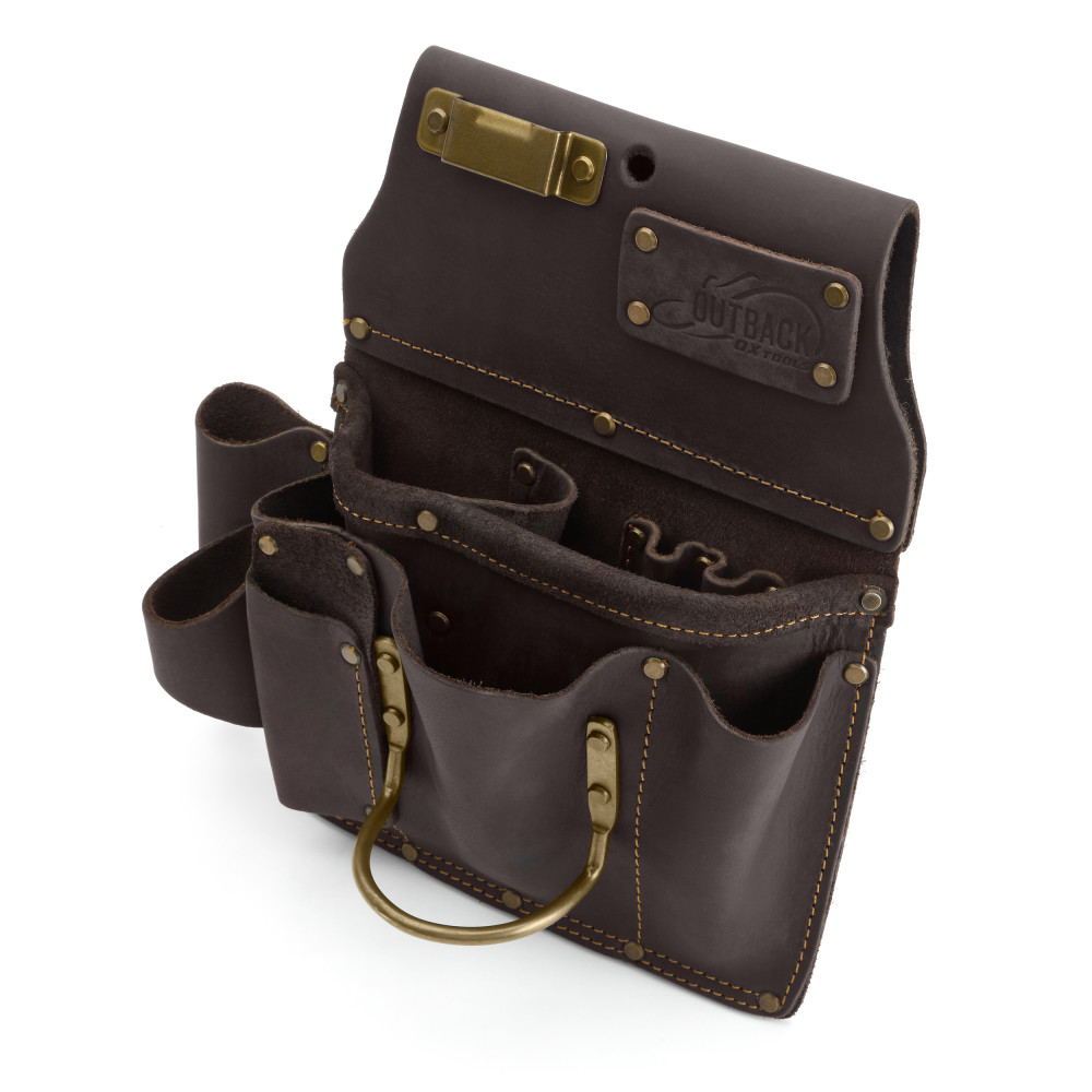 OX Pro Drywaller'S Tool Pouch | Oil-Tanned Leather - OX Tools USA