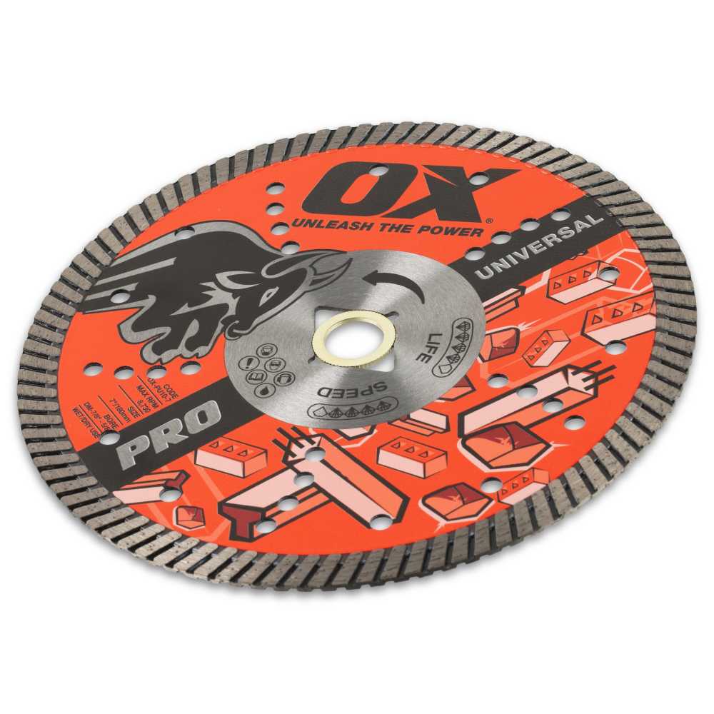 OX Pro Universal Diamond Blade 7-Inch - OX Tools USA
