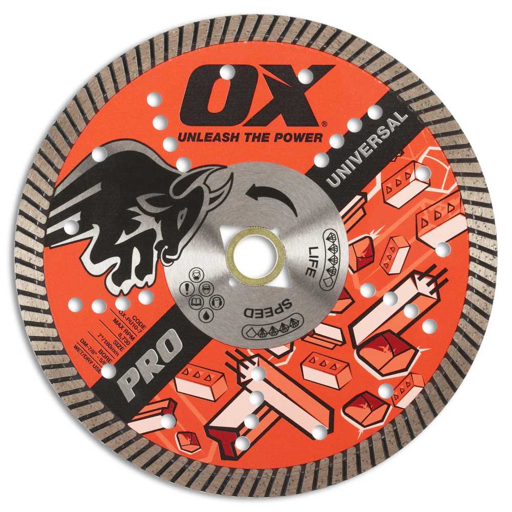 ＡＬＣダイアモンドソー OX Pro Universal Diamond Blade 7-Inch - OX Tools USA