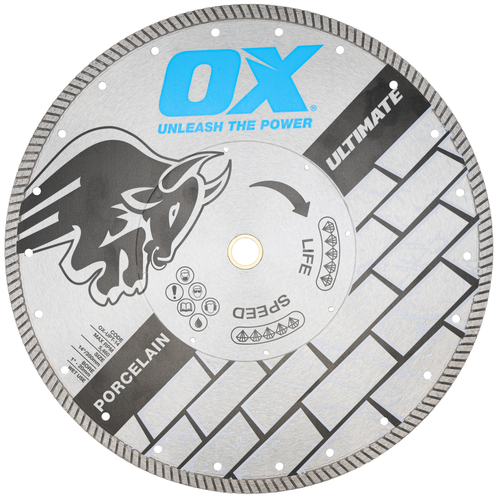 OX Ultimate 14-Inch Porcelain Tile Diamond Blade