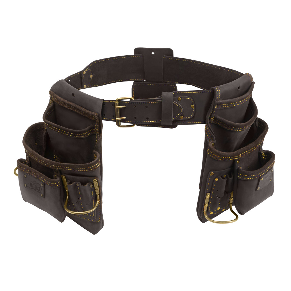 OX Pro 3in Oil Tanned Leather Tool Belt | Large - OX Tools USA
