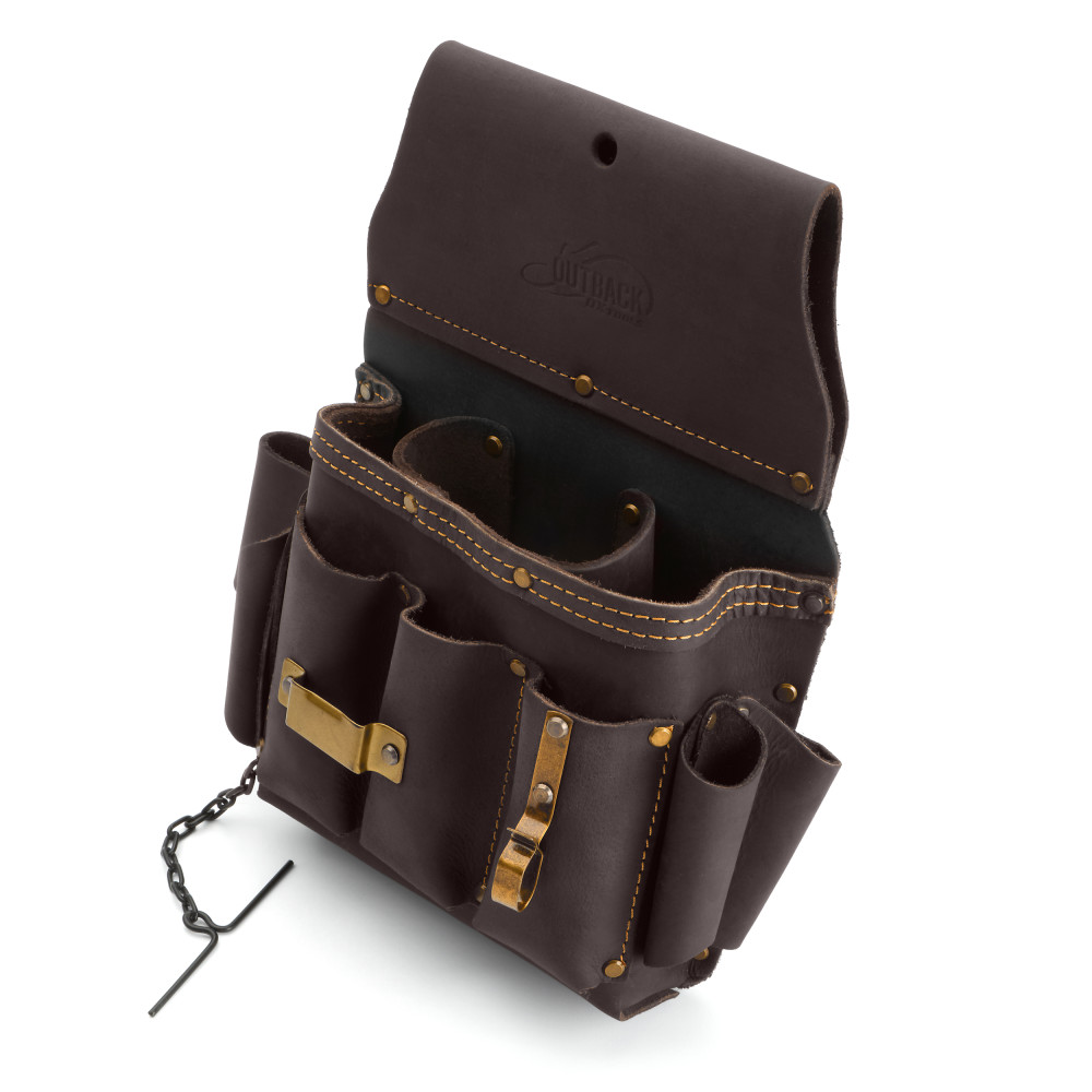 OX Pro Electrician's Pouch | Oil-Tanned Leather - OX Tools USA
