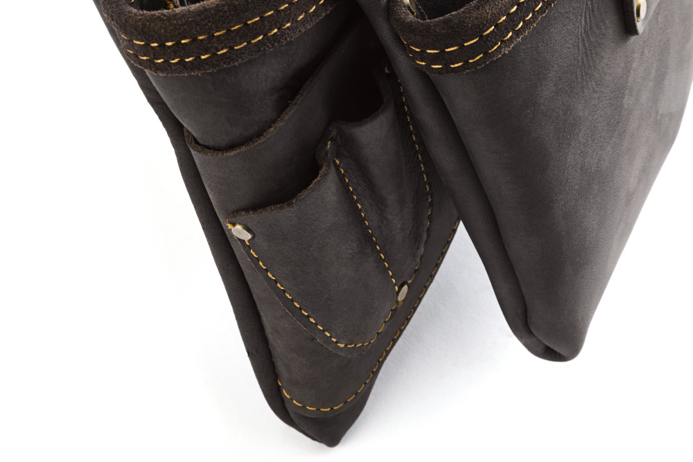 OX Pro Fastener 3- Pouch | Oil-Tanned Leather - OX Tools USA