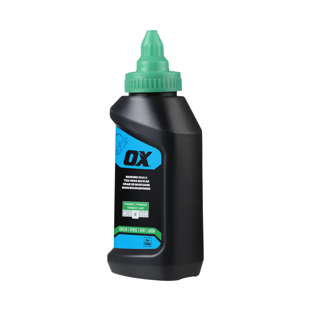 OX Pro 226g/8-Ounce Hi-Visibility Green Marking Chalk
